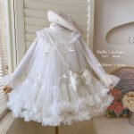Luxury Baby Girl Princess Net Dress Set with Hat & Bow Bag | Autumn Party Dress | Kids Fashion Outfit - Image 2