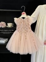 Luxury Princess Baby Girl Party Dress | Sequin Net Tutu Dress with Bow - Image 2