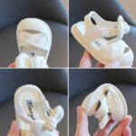 Cute Baby Girls Soft Sole Bow Sandals with Cherry Embroidery – Pink - Image 4