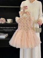 Luxury Princess Baby Girl Party Dress | Sequin Net Tutu Dress with Bow - Image 3