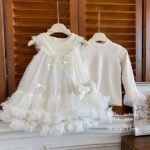 Luxury Baby Girl Princess Net Dress Set with Hat & Bow Bag | Autumn Party Dress | Kids Fashion Outfit - Image 4